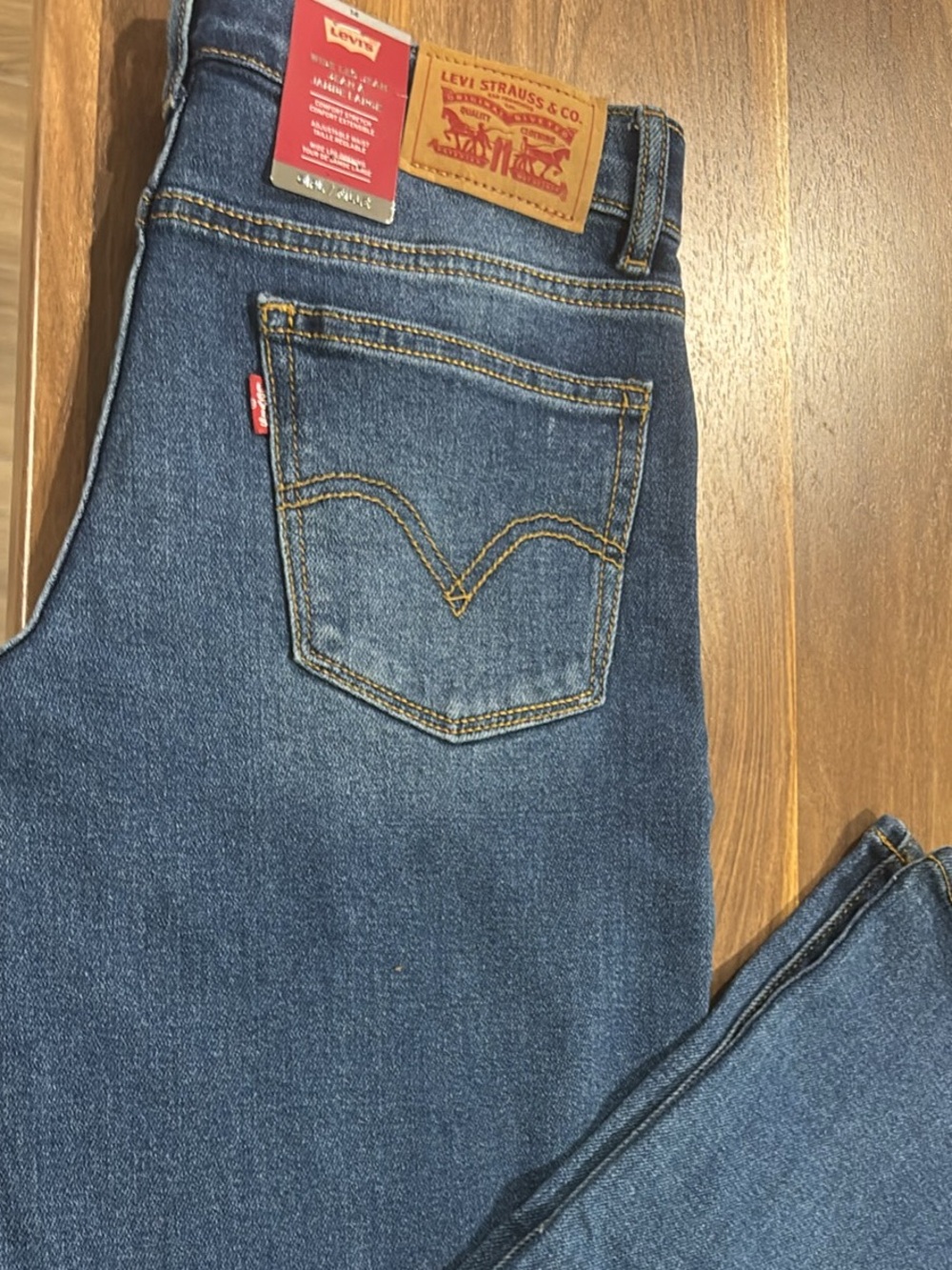 Levi's Indigo Blue Straight-Leg Denim Jeans